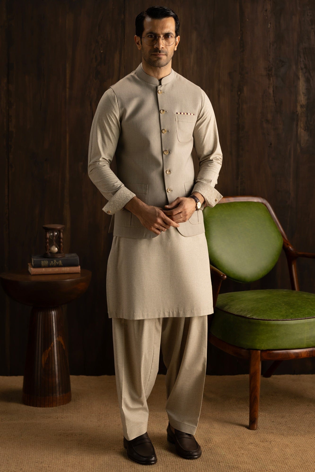 MARKEN - BEIGE EXCLUSIVE KAMEEZ SHALWAR