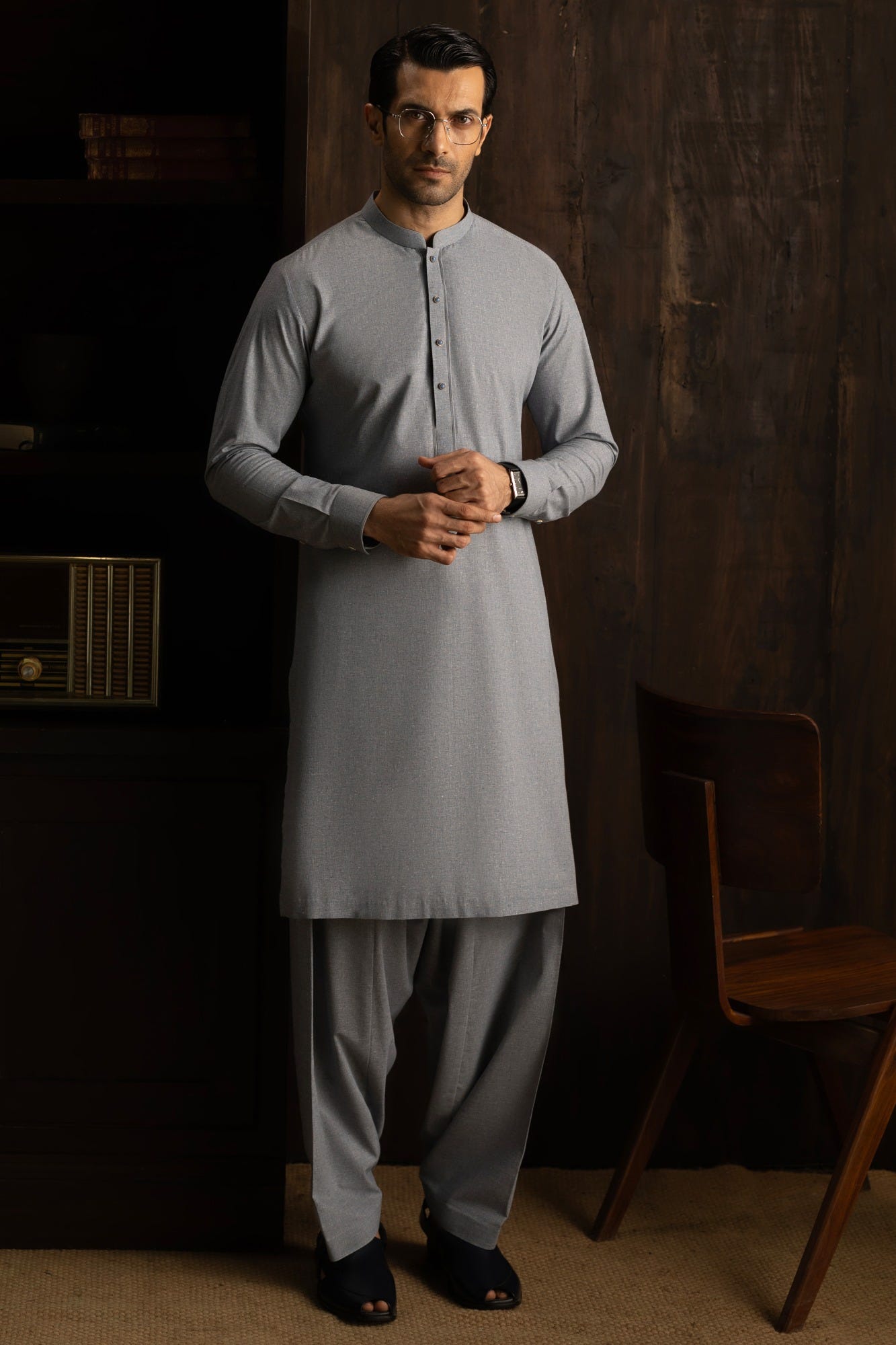 MEERSBURG - ICE BLUE EXCLUSIVE KAMEEZ SHALWAR