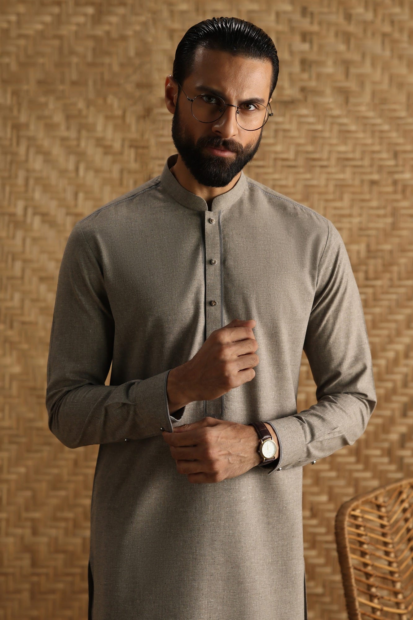 MEERSBURG - BROWN EXCLUSIVE KAMEEZ SHALWAR