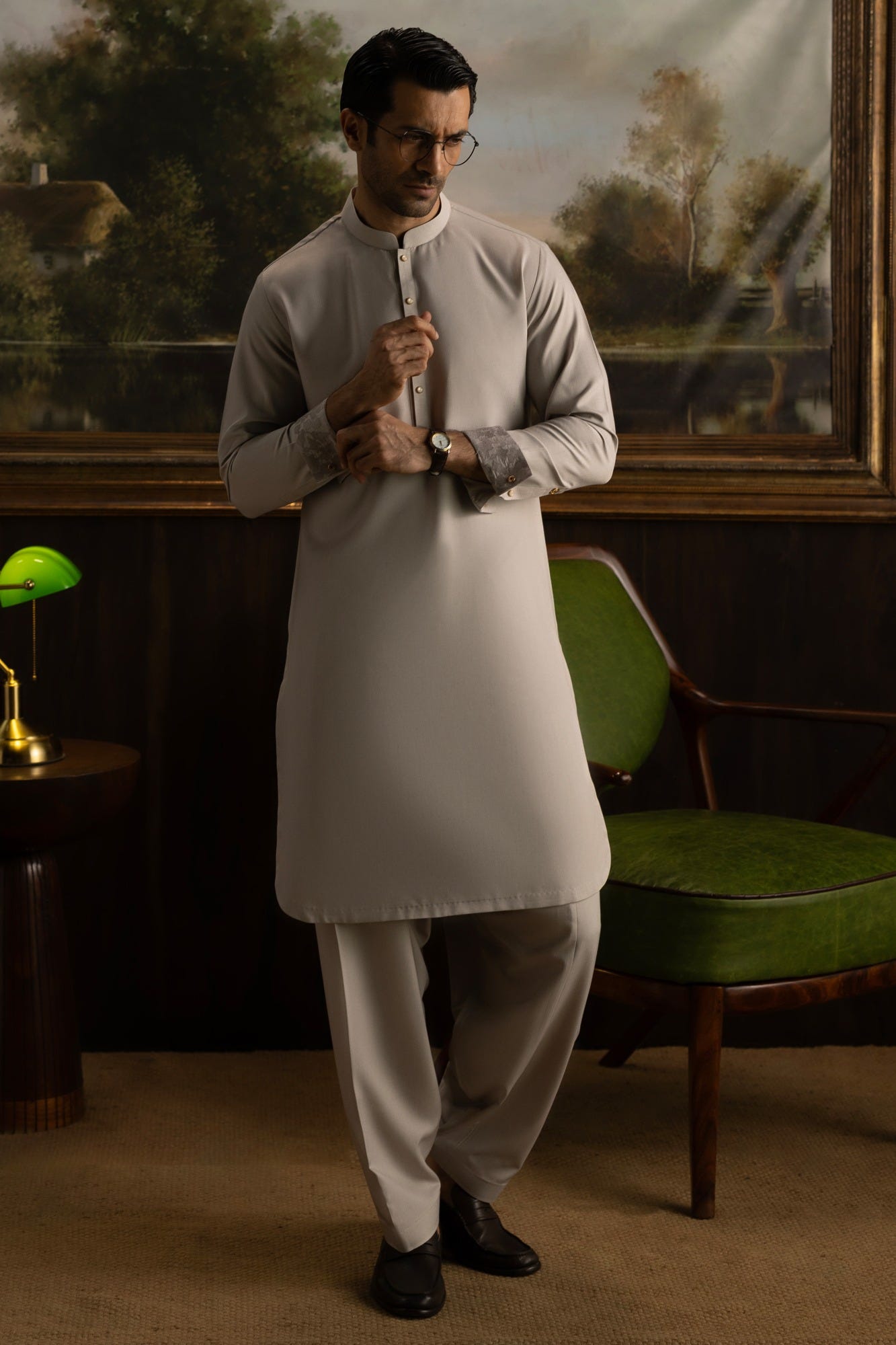 TIRANA - SAND WHITE EXCLUSIVE KAMEEZ SHALWAR
