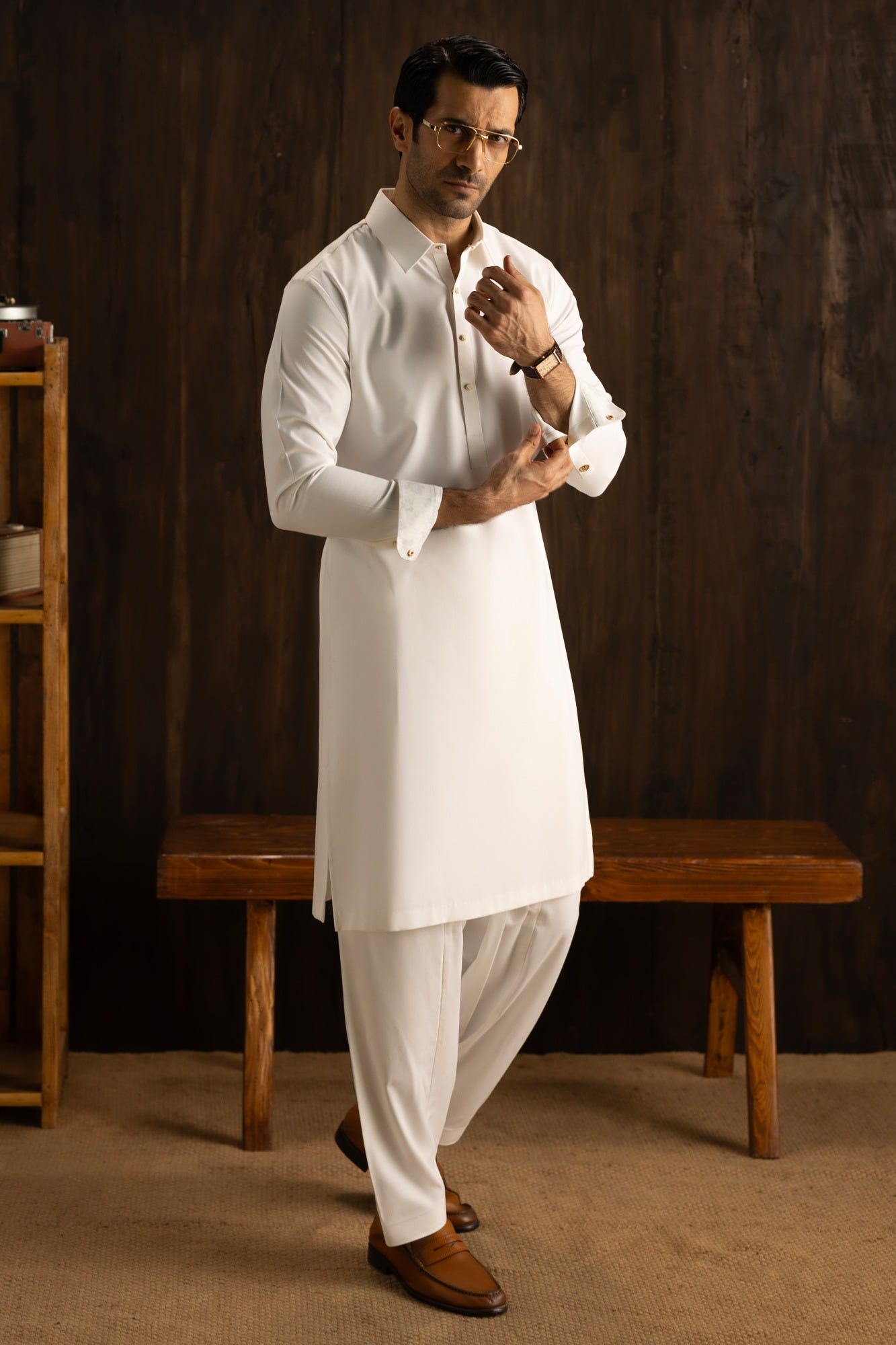 MALMO - OPTICAL WHITE EXCLUSIVE KAMEEZ SHALWAR