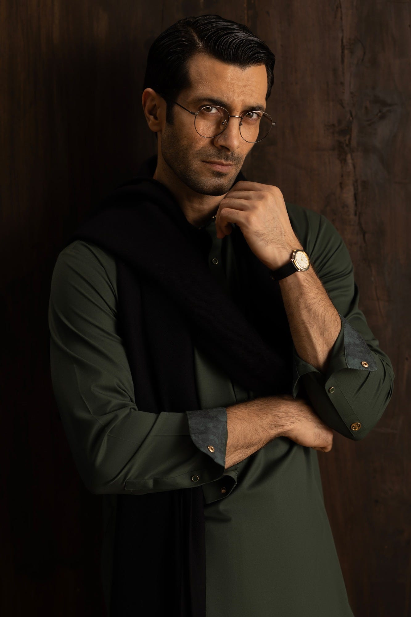 MALMO - MILITARY GREEN EXCLUSIVE KAMEEZ SHALWAR