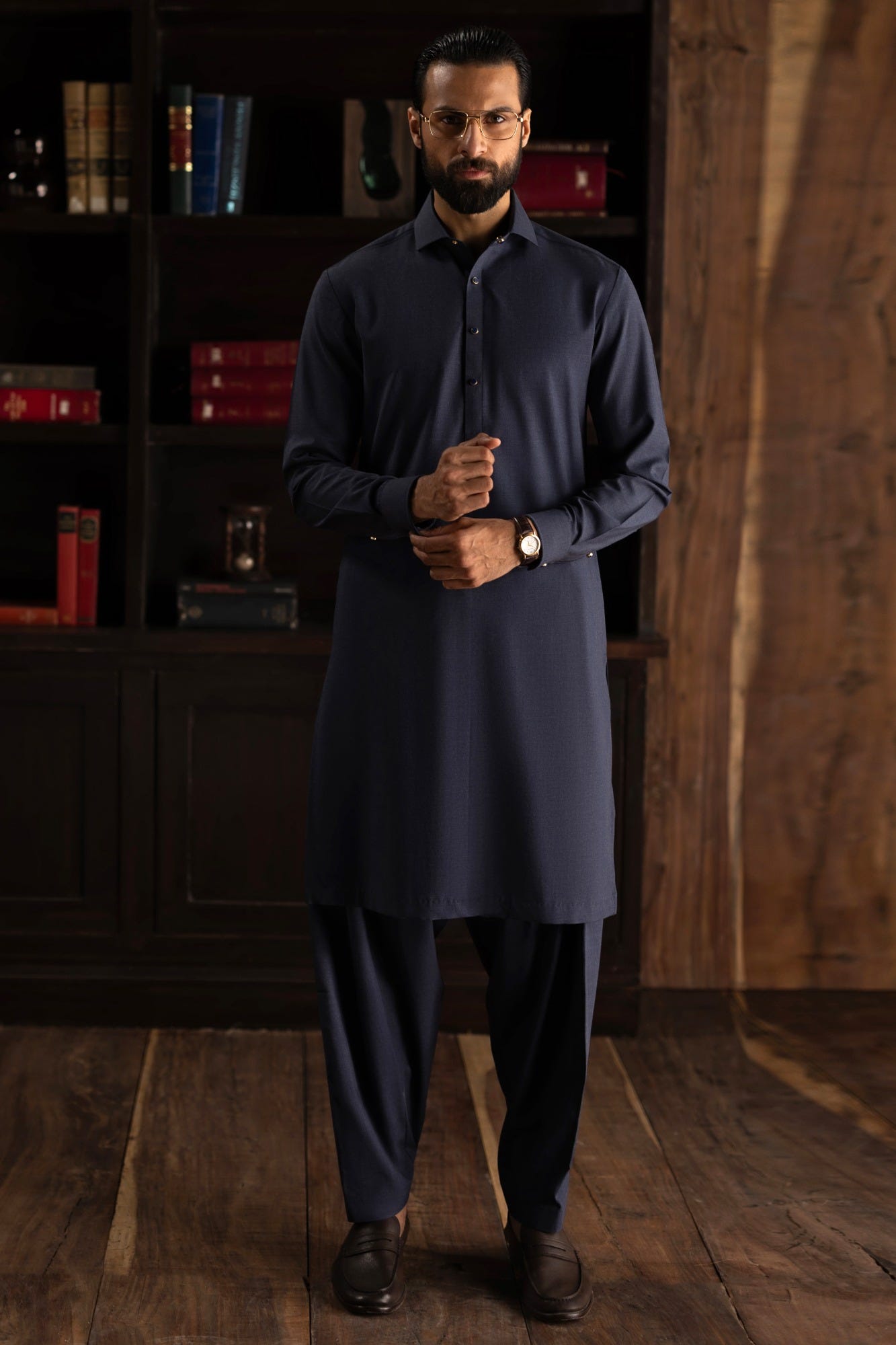 WOODSTOCK - NAVY EXCLUSIVE KAMEEZ SHALWAR