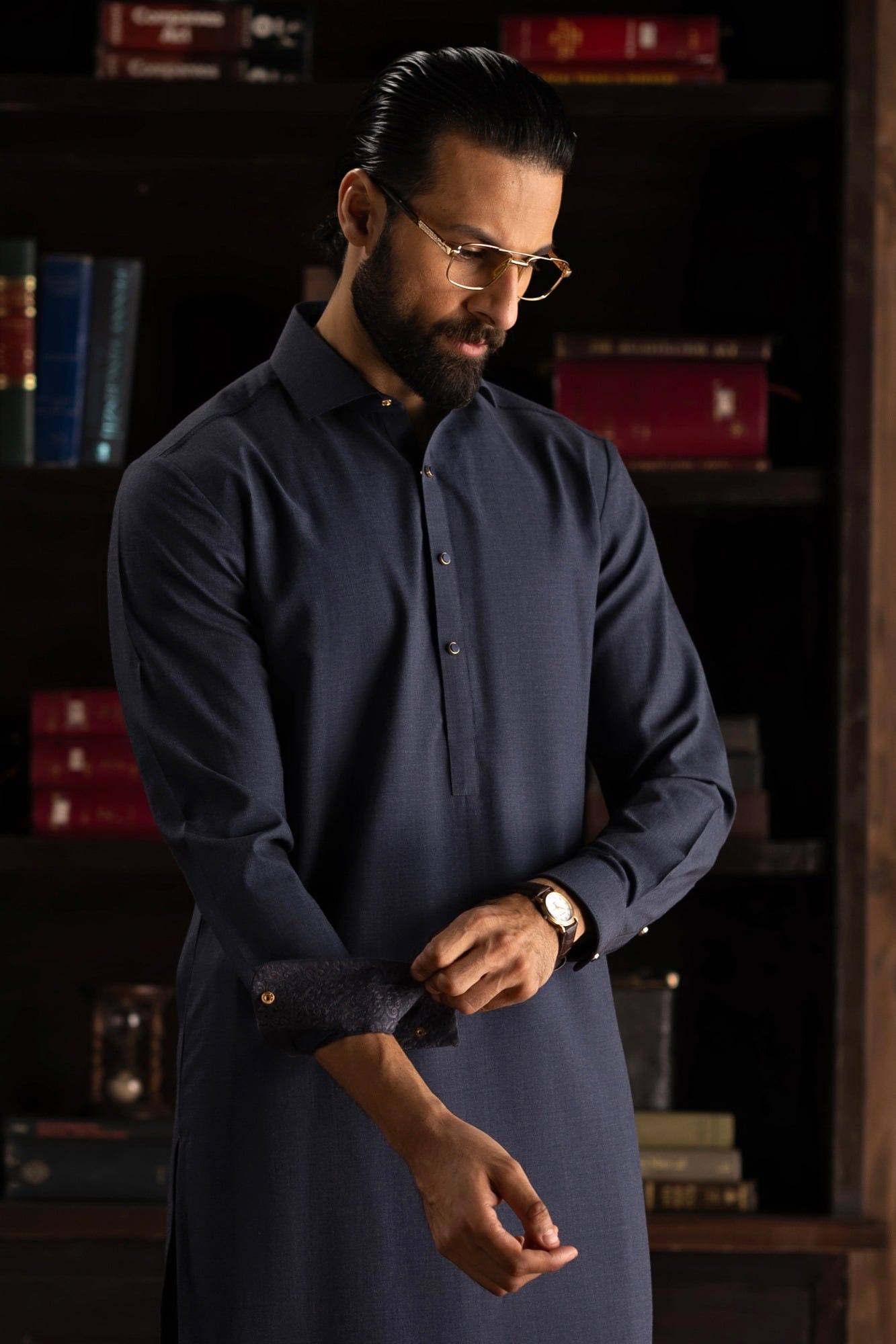 WOODSTOCK - NAVY EXCLUSIVE KAMEEZ SHALWAR