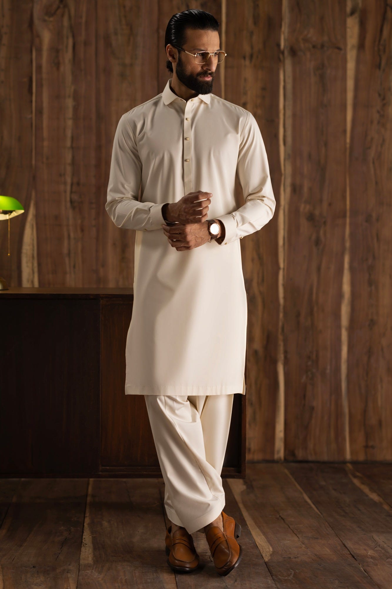 OULU - CREAM EXCLUSIVE KAMEEZ SHALWAR