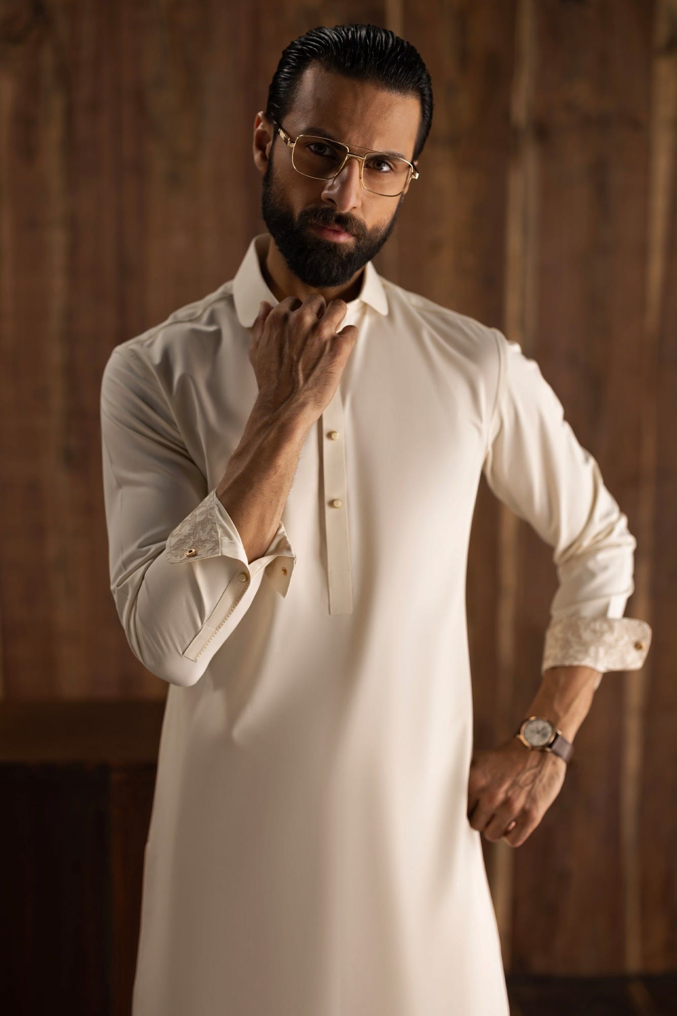 OULU - CREAM EXCLUSIVE KAMEEZ SHALWAR