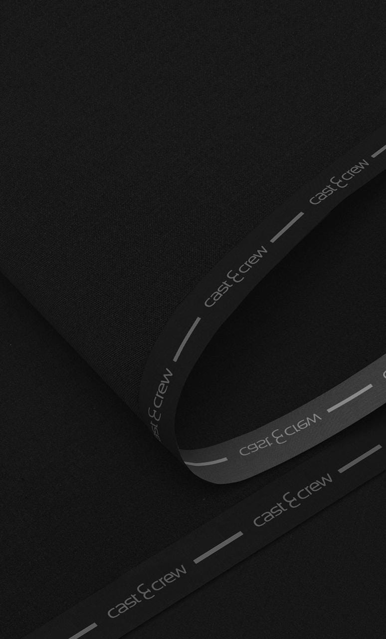 Beirut Black - Blended Unstitched Kameez Shalwar Fabric