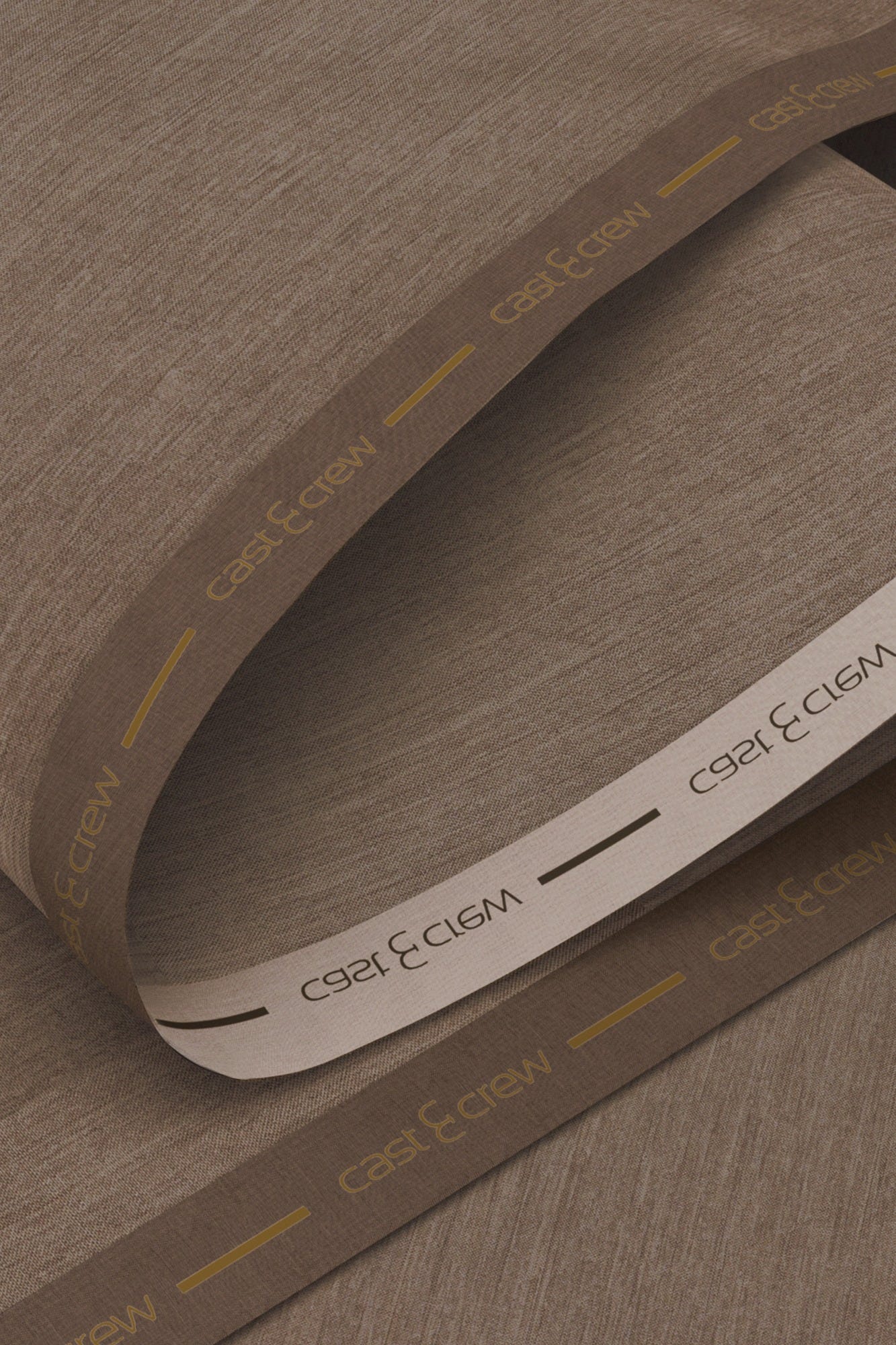 KENYA - KHAKI BLENDED KAMEEZ SHALWAR FABRIC