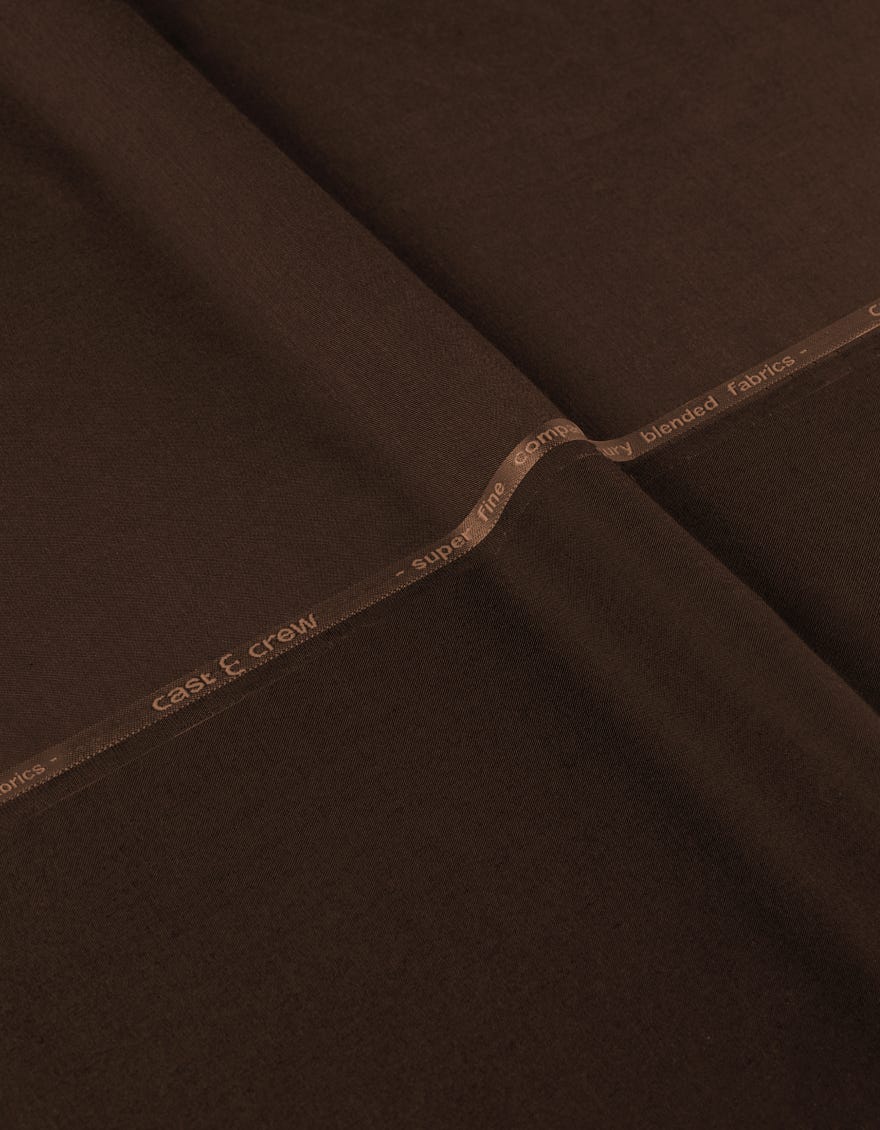 BRIXTON - BROWN BLENDED UNSTITCHED KAMEEZ SHALWAR FABRIC