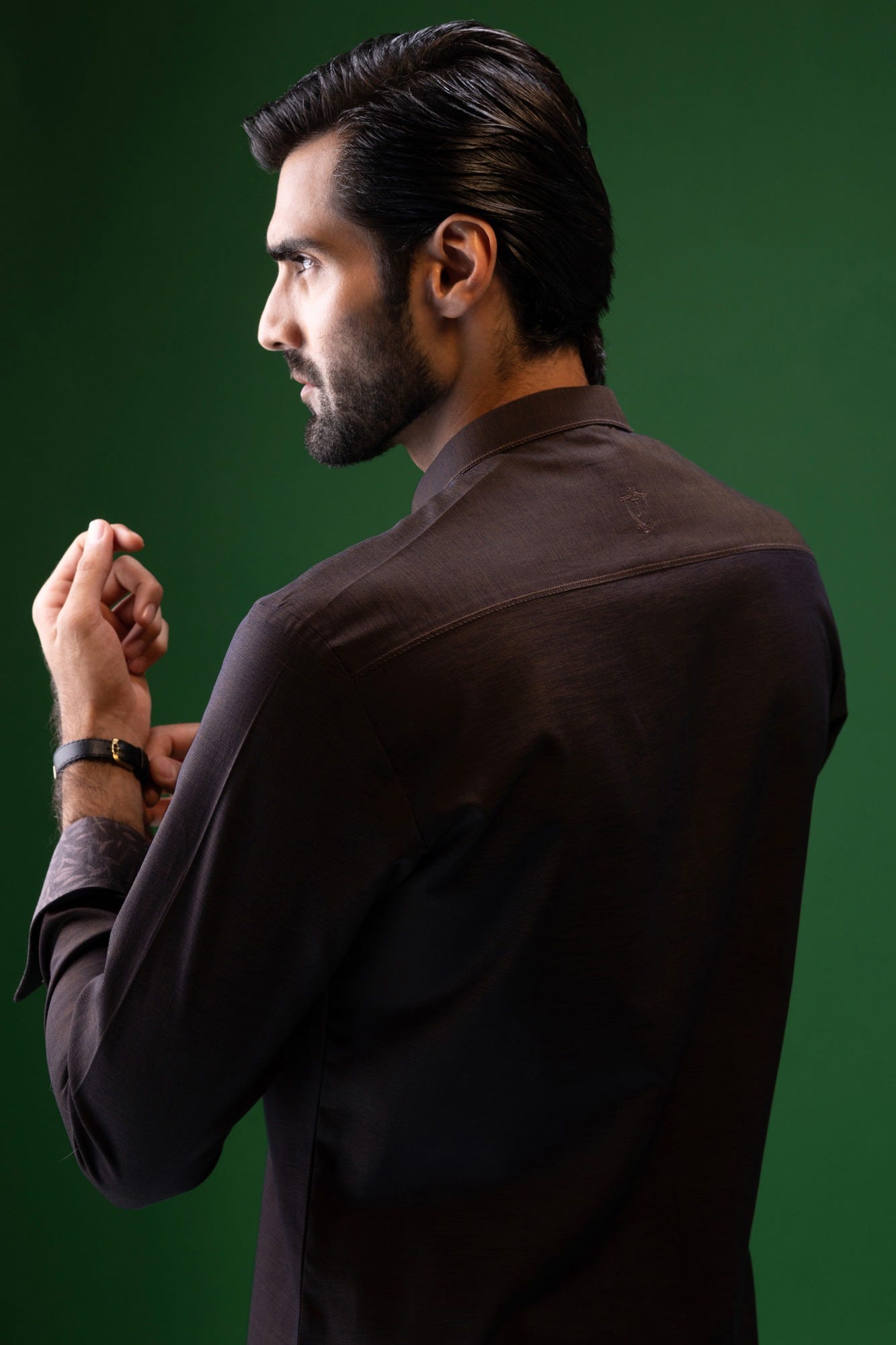 COSTA RICA - BROWN COTTON KURTA TROUSER