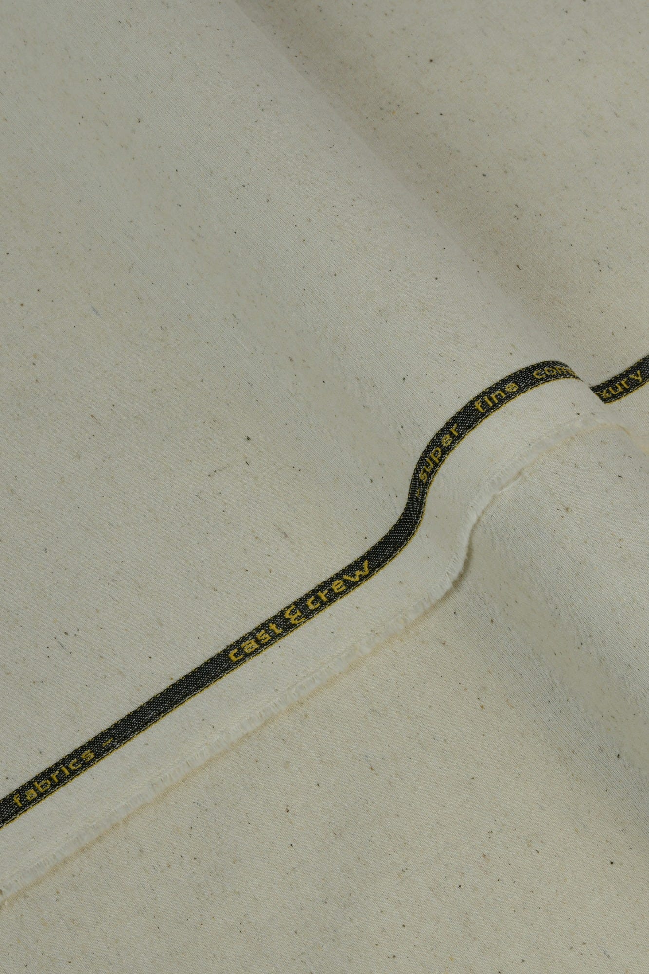 CUBA - CREAM BLENDED UNSTITCHED KAMEEZ SHALWAR FABRIC