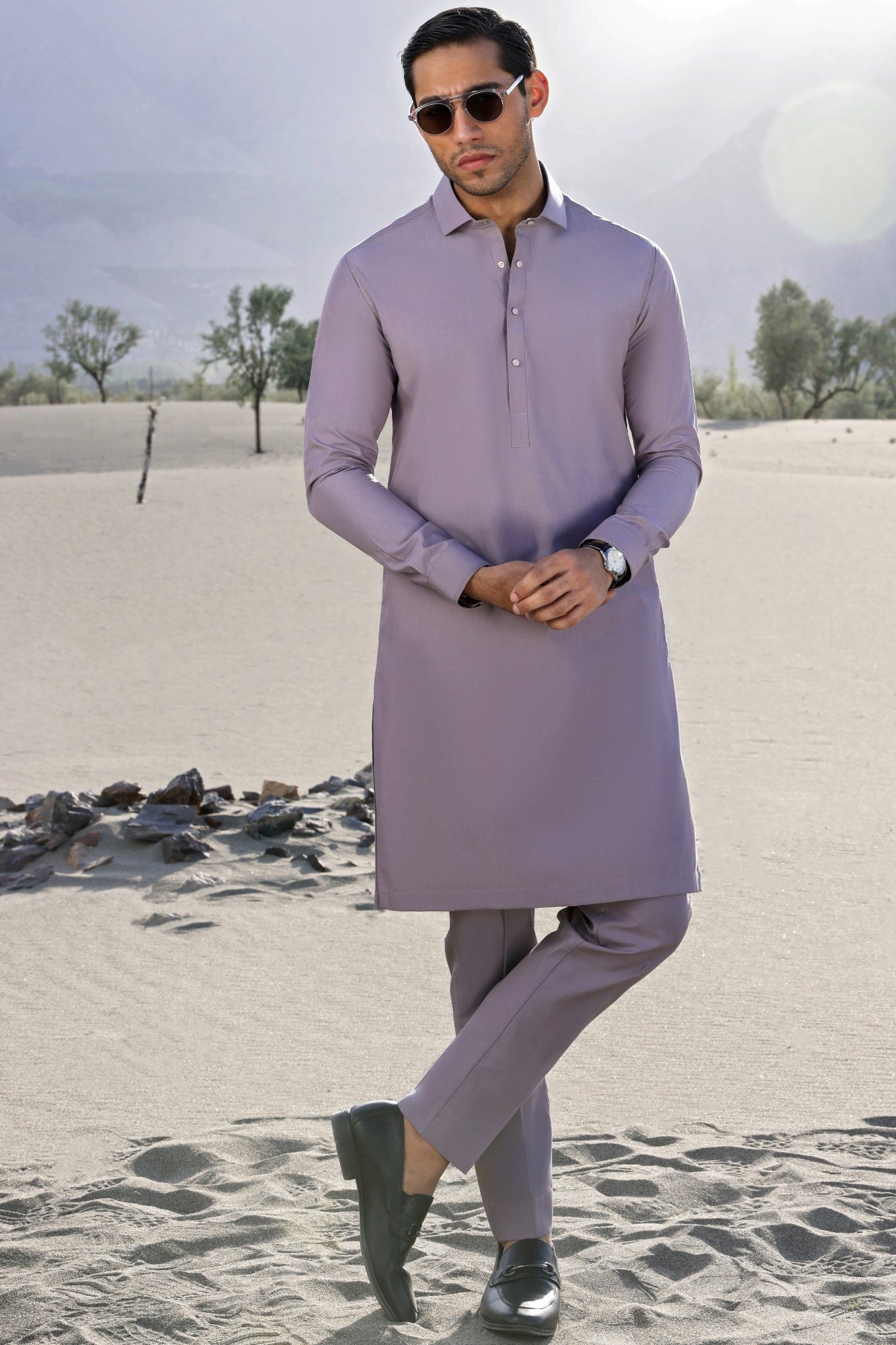 CYPRUS - TEA PINK COTTON KURTA TROUSER