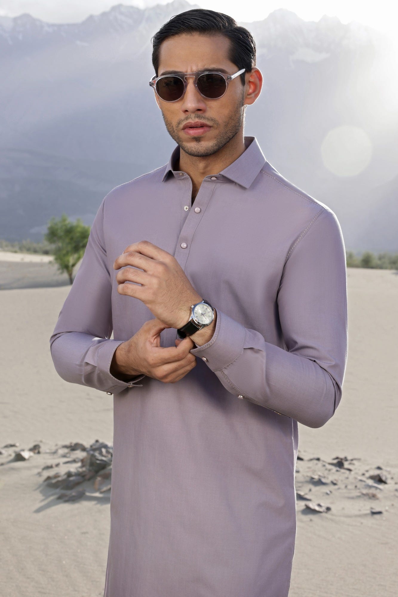 CYPRUS - TEA PINK COTTON KURTA TROUSER