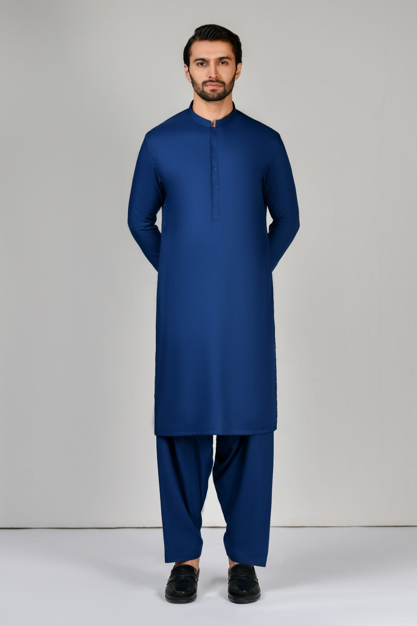 Teal Blended Unstitched Kameez Shalwar Fabric | Jjms-2641