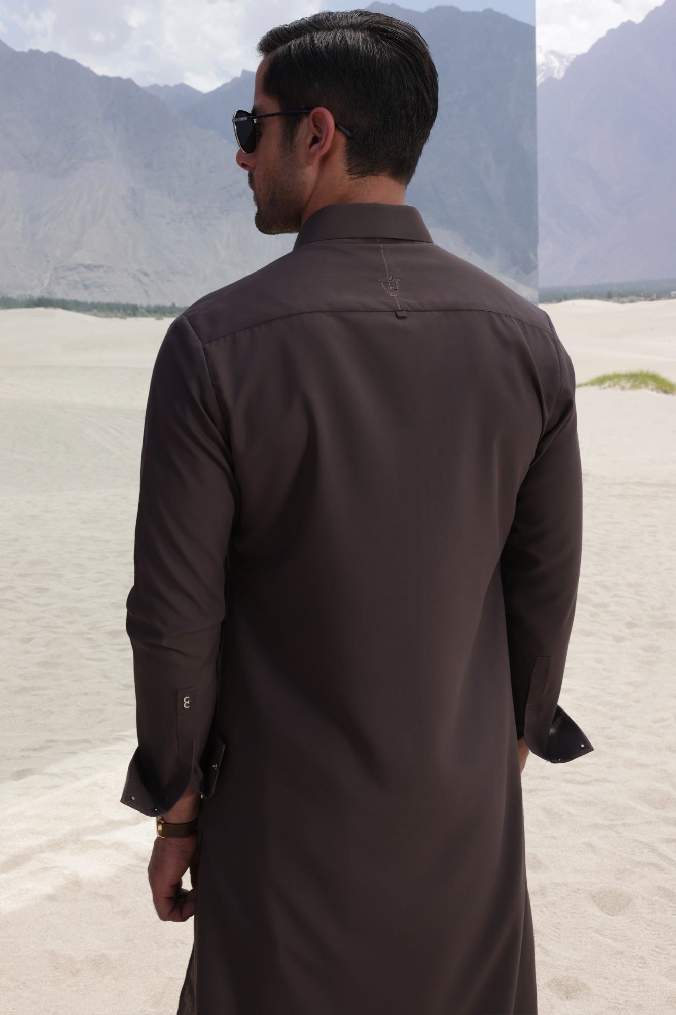 EGYPT - BROWN BLENDED KAMEEZ SHALWAR