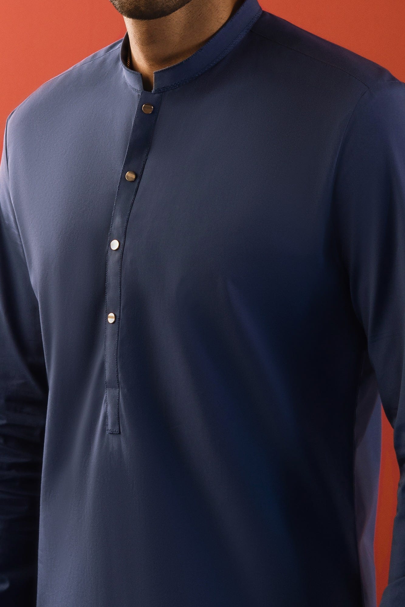 FINLAND - BLUISH GREY COTTON KURTA TROUSER