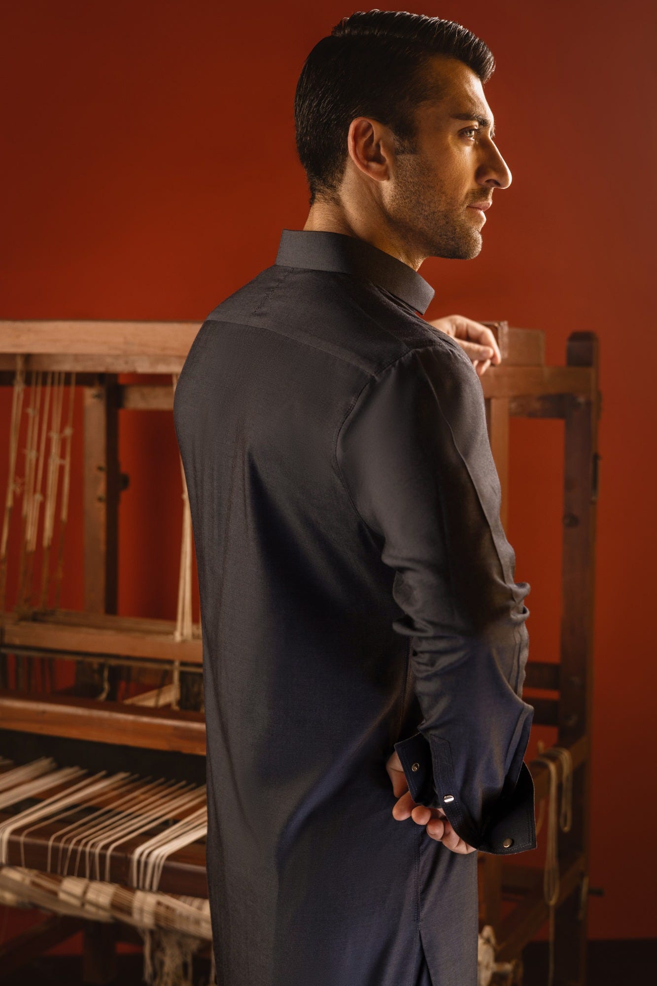 FLORIDA - CHARCOAL BLENDED KAMEEZ SHALWAR