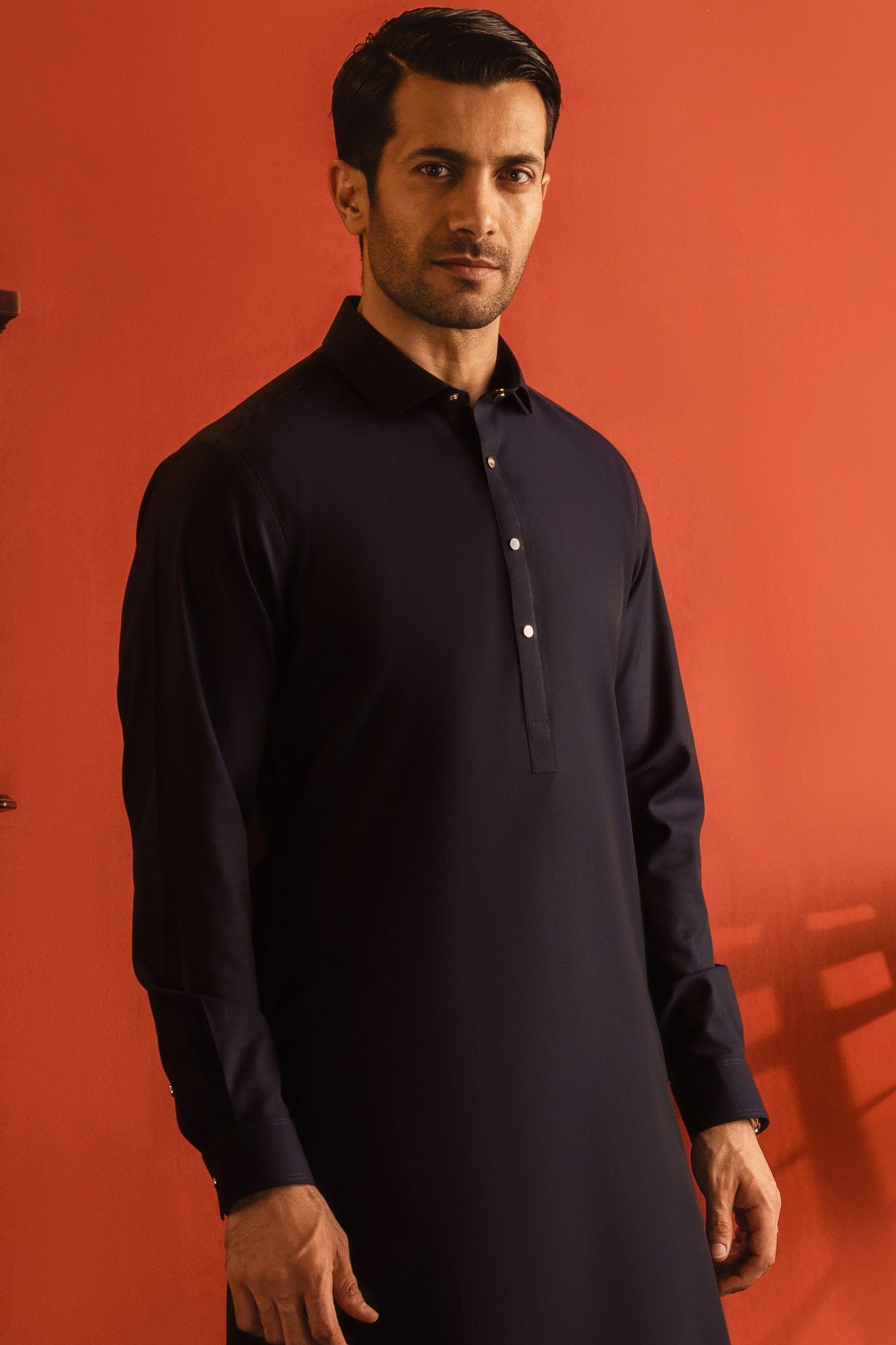FLORIDA - NAVY COTTON KAMEEZ SHALWAR