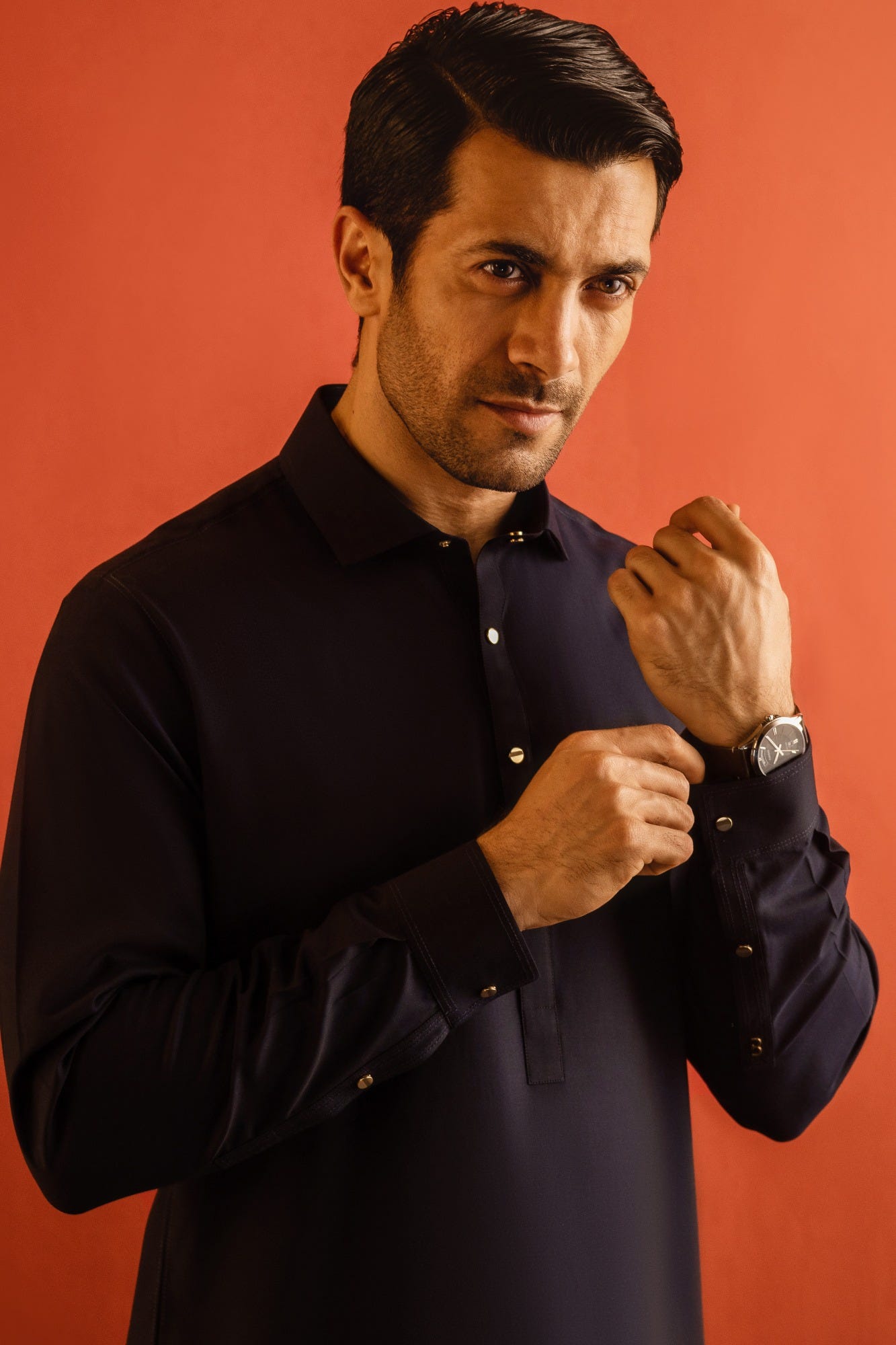 FLORIDA - NAVY COTTON KAMEEZ SHALWAR