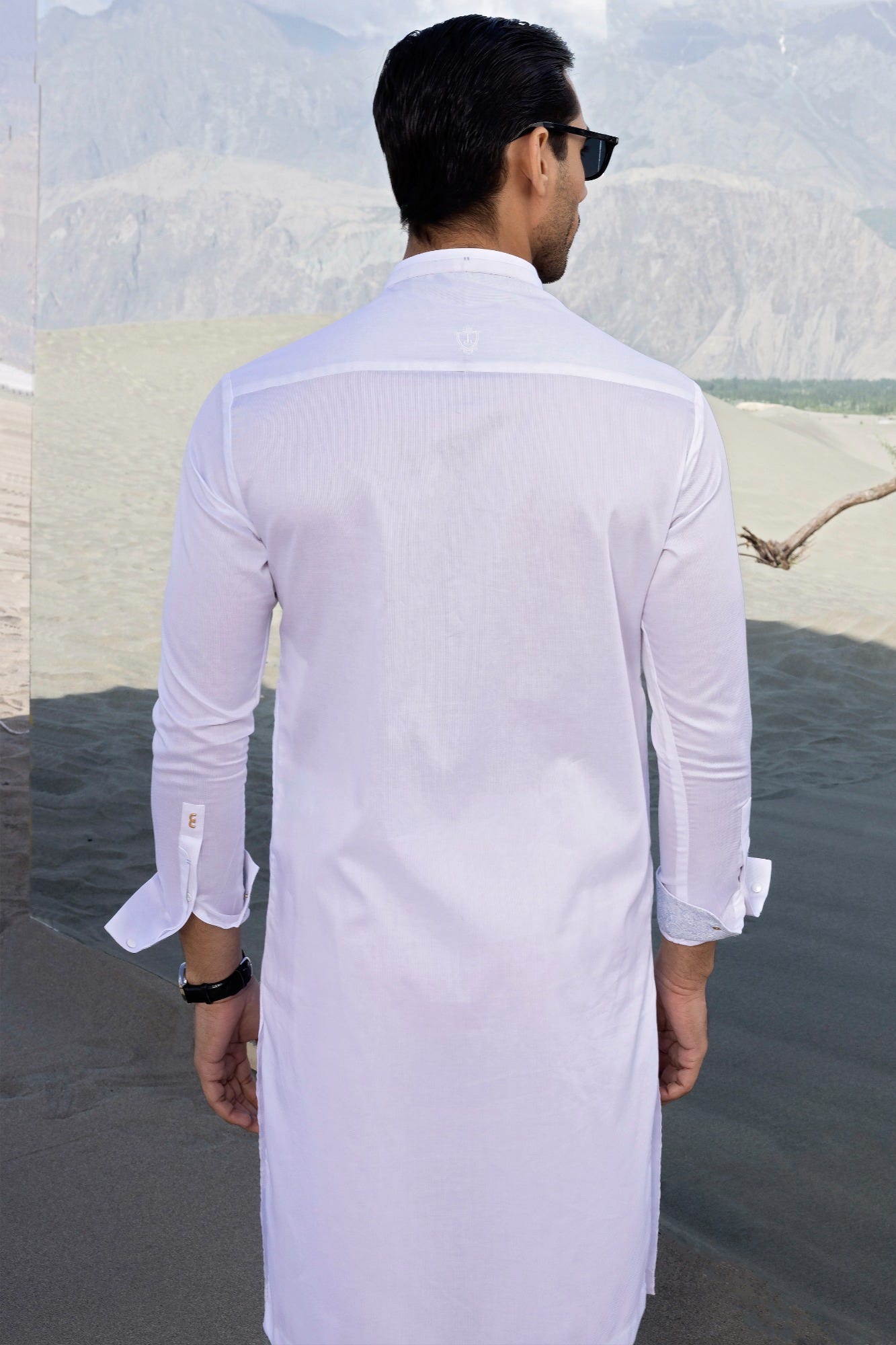 GREECE - WHITE COTTON KURTA TROUSER