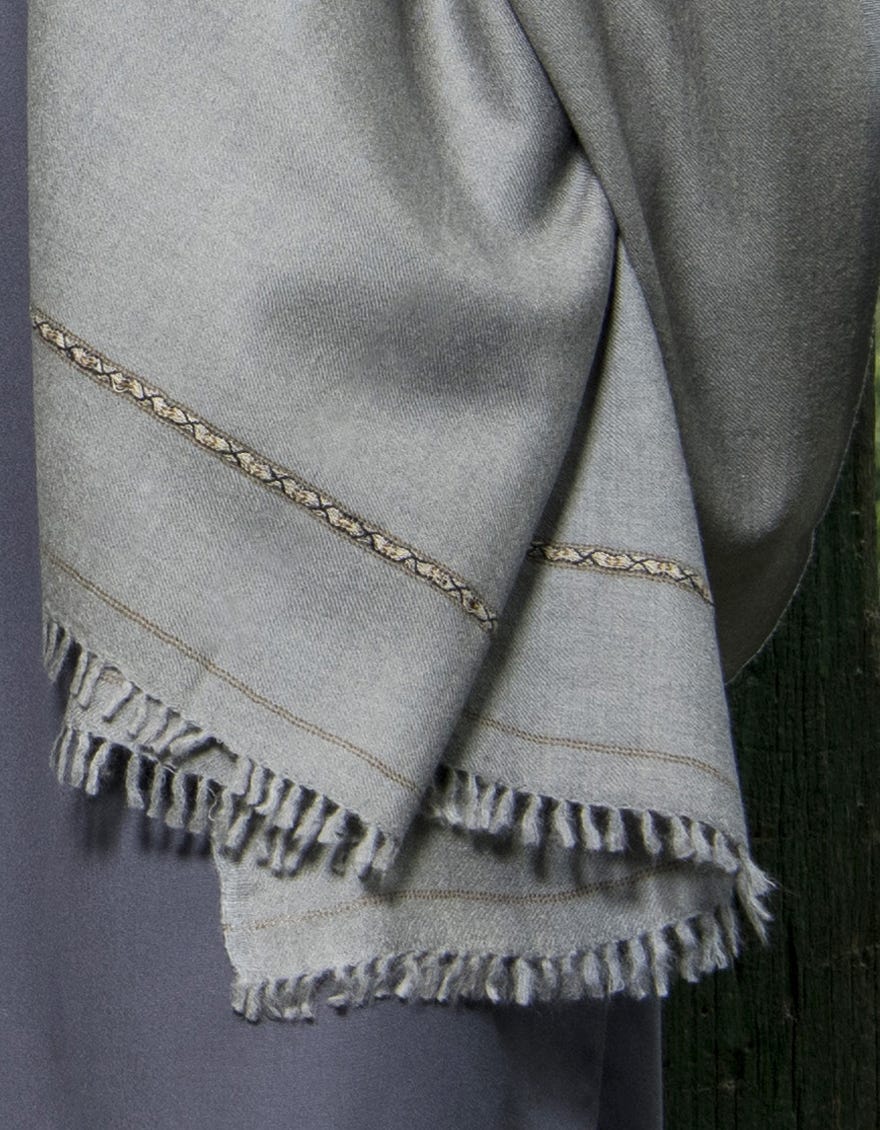 GREY BLENDED MEN SHAWL | JJID-SHAWL