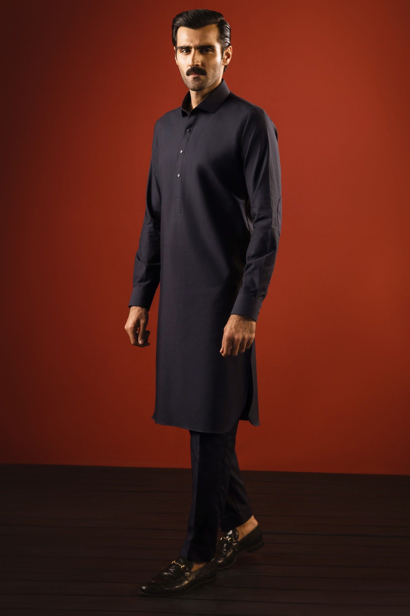 HOLLAND - CHARCOAL COTTON KURTA TROUSER