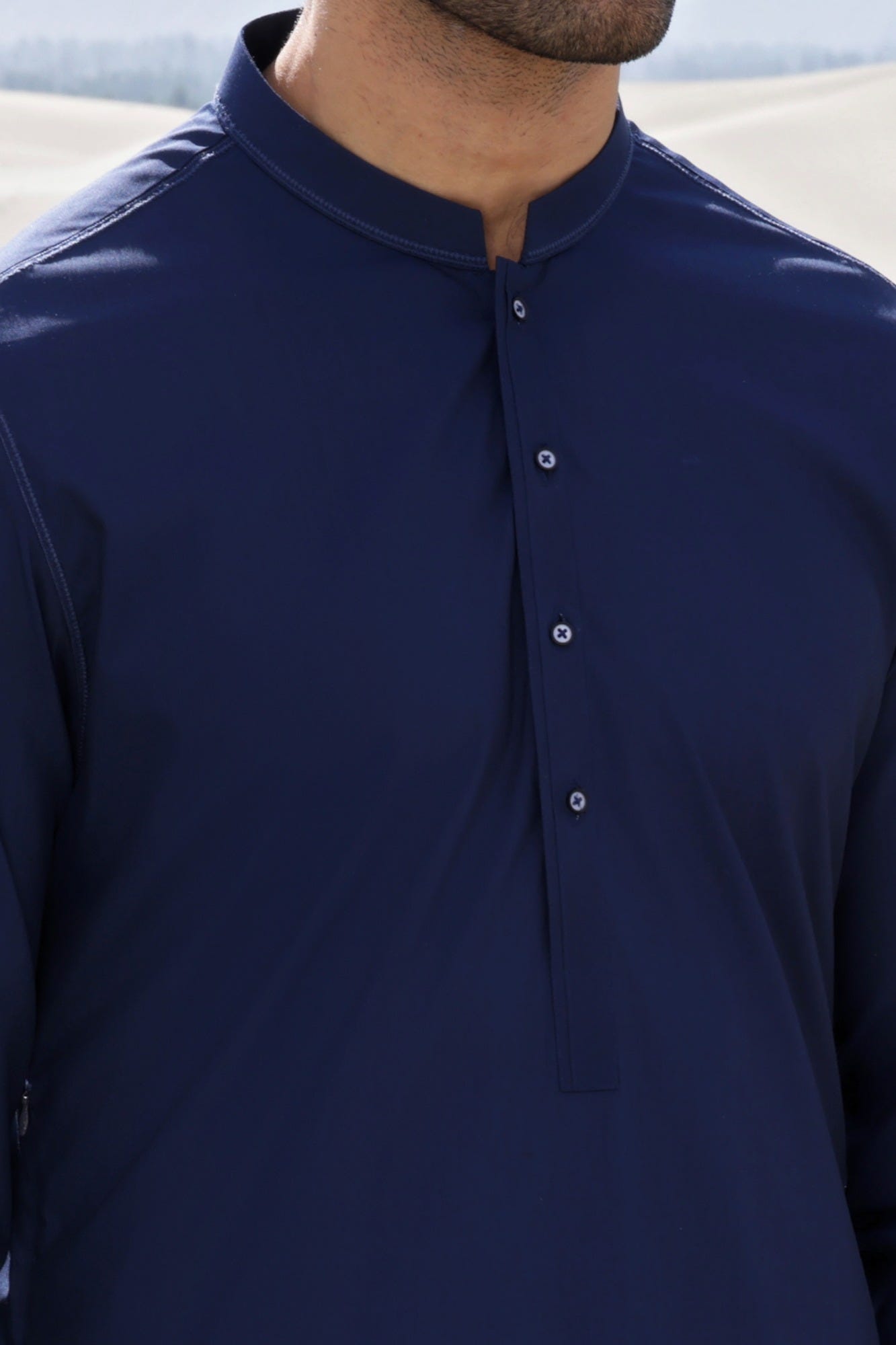 HUNGARY - NAVY BLENDED KAMEEZ SHALWAR