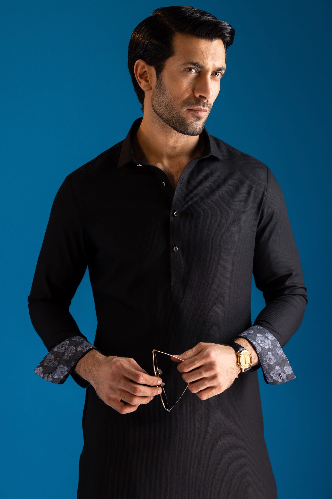 istanbul-black-blended-kameez-shalwar