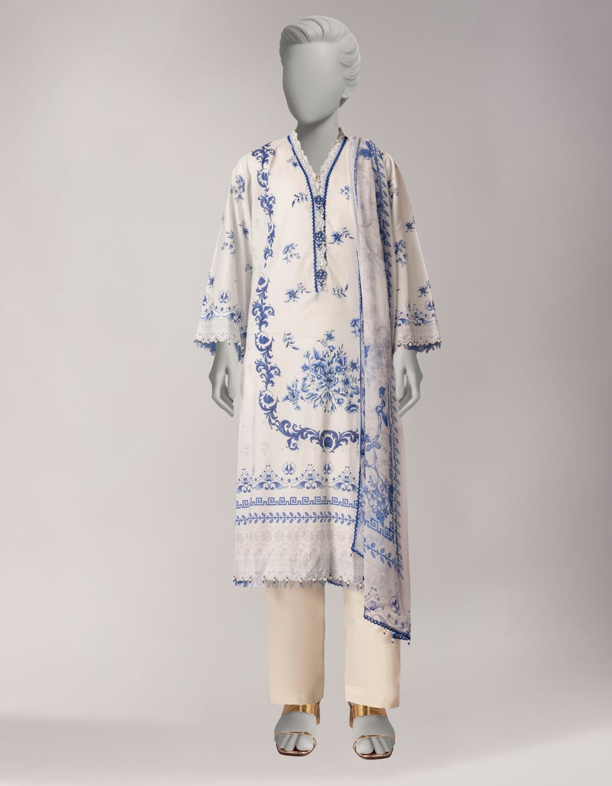 MULTICOLOR LAWN DIGITAL PRINTED UNSTITCHED 2PC