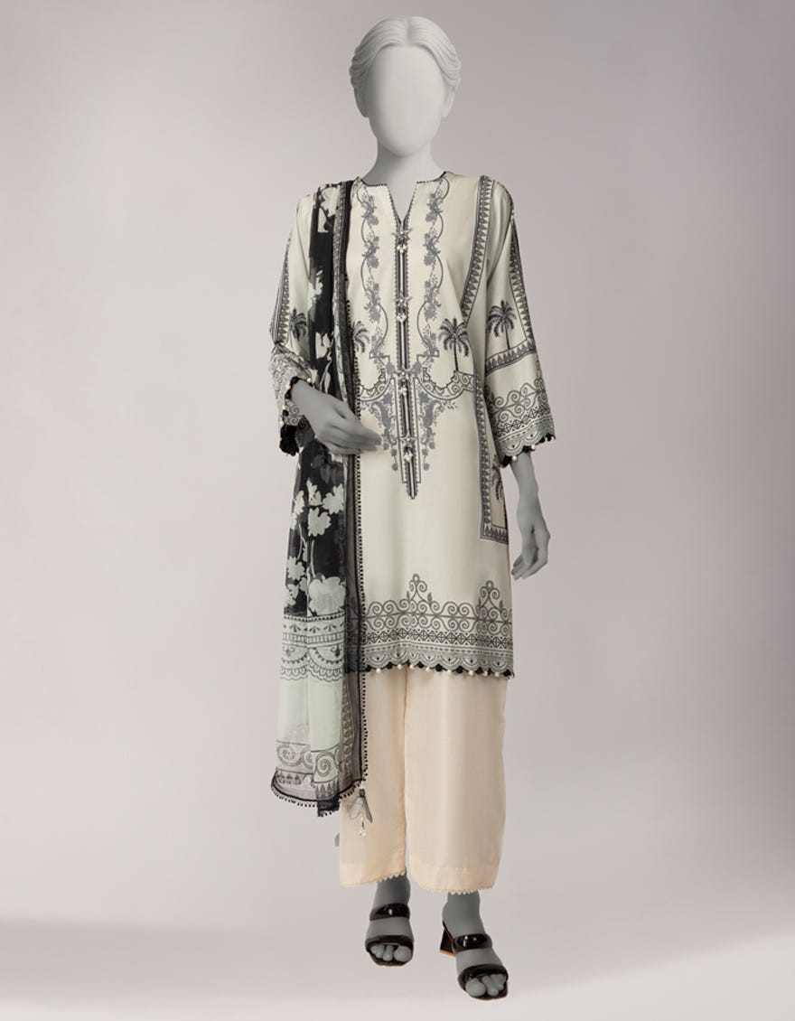 GREY LAWN DIGITAL PRINTED UNSTITCHED 2PC