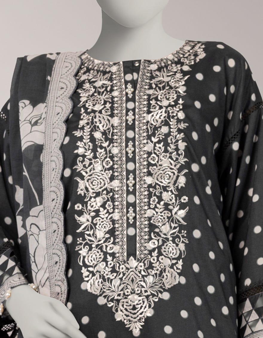 MULTICOLOR LAWN EMBROIDERED WOMEN UNSTITCHED 2PC