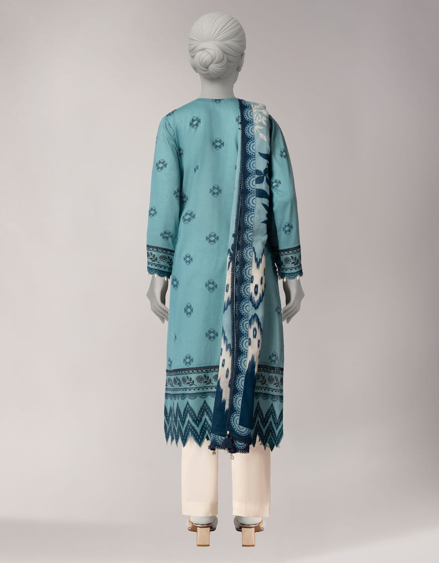 MULTICOLOR LAWN EMBROIDERED WOMEN UNSTITCHED 2PC