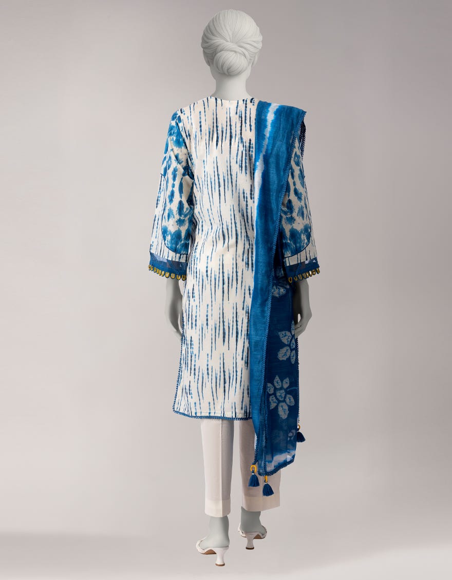 MULTICOLOR LAWN EMBROIDERED UNSTITCHED 2PC