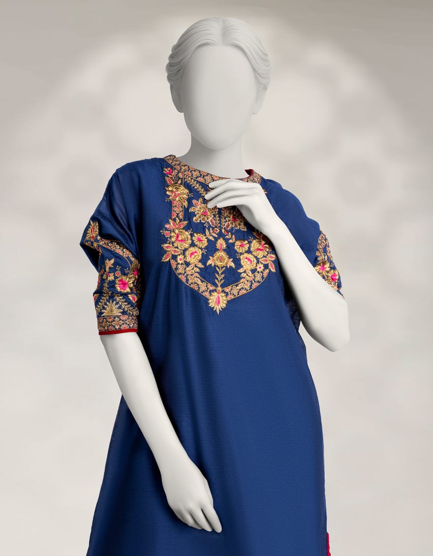 blue-cotton-net-embroidered-kurti-jfs25224s