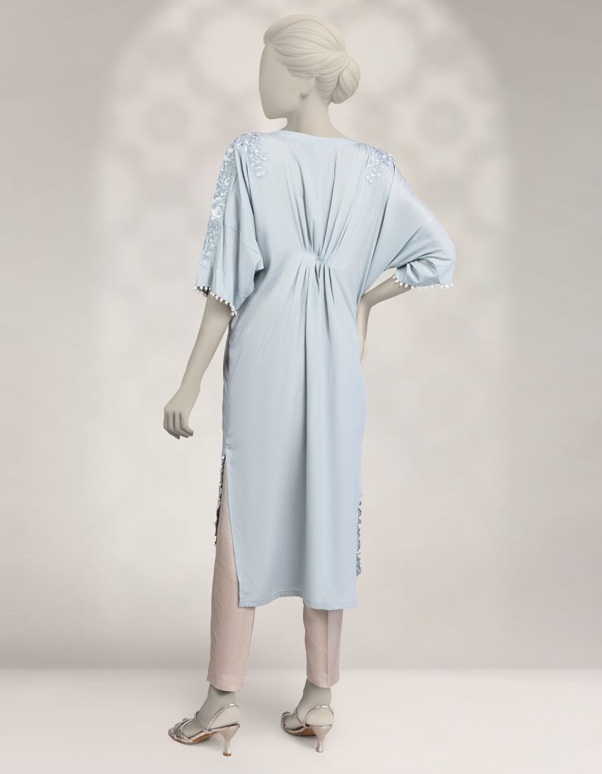 blue-silk-embroidered-kurti-jfs25227s