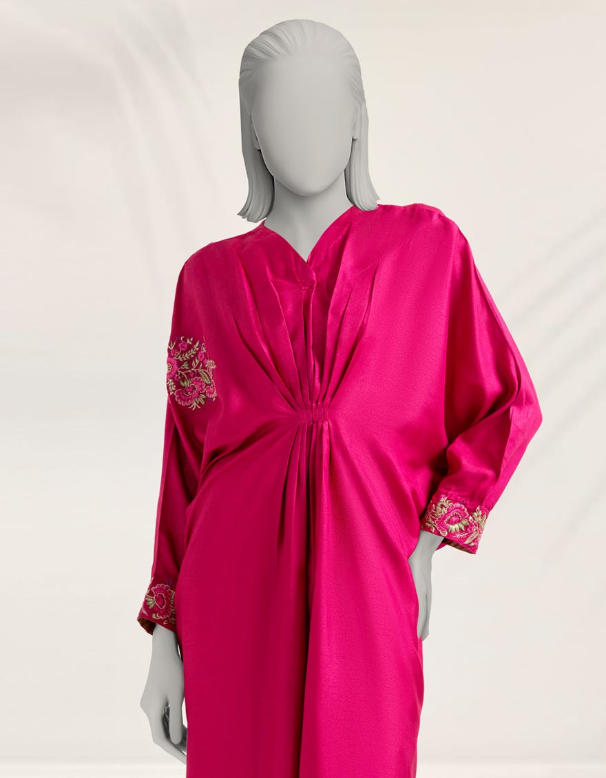 pink-embroidered-raw-silk-kurti-jfs25234s