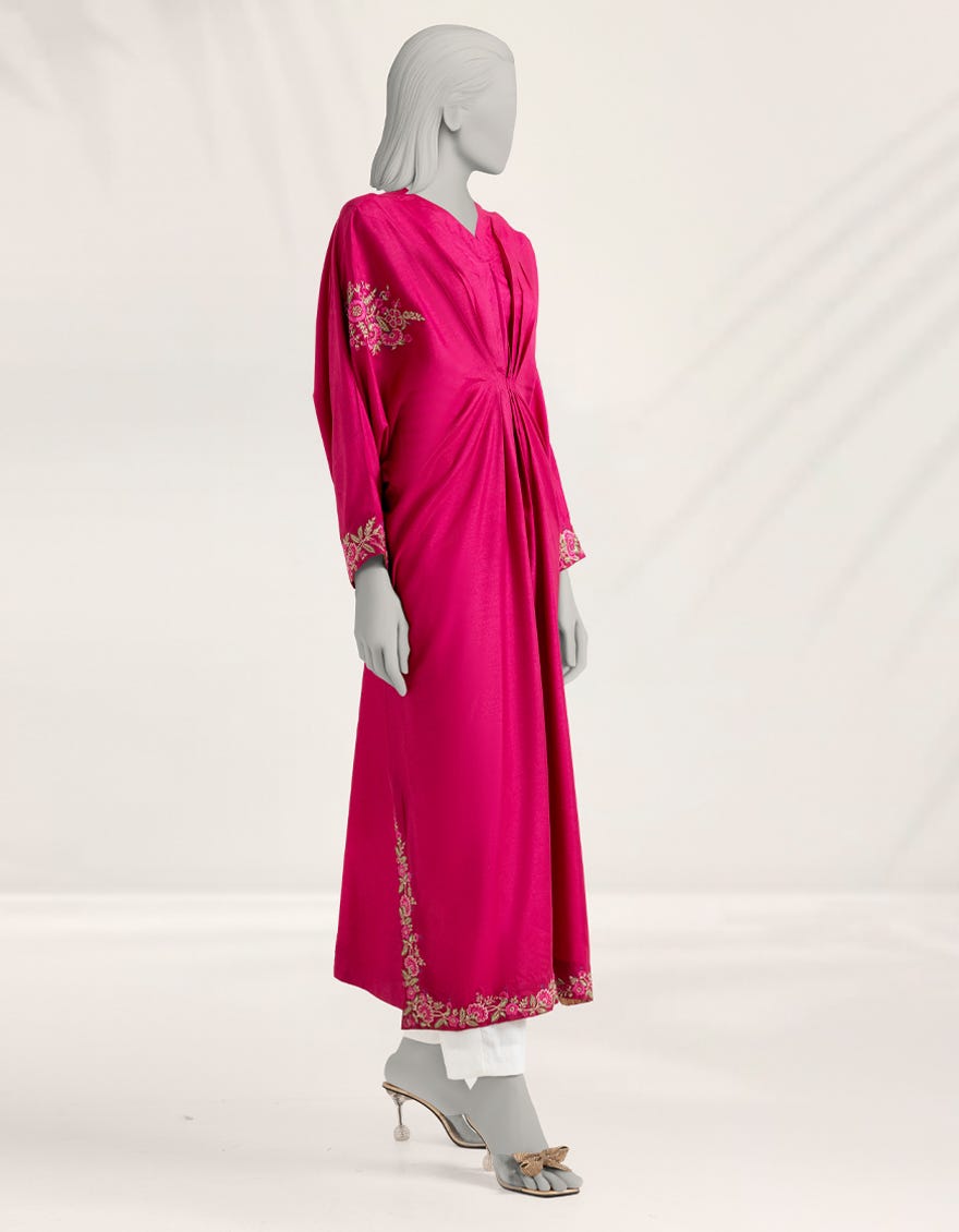 pink-embroidered-raw-silk-kurti-jfs25234s
