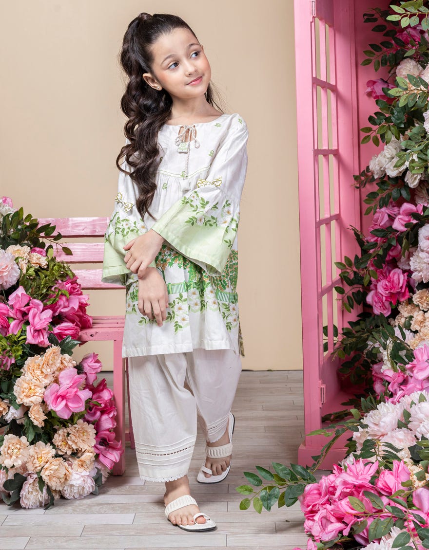 Off White Lawn Kurti | Jglk-S-24-2527