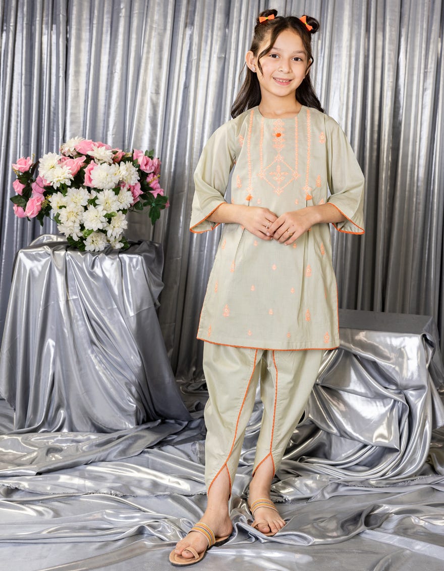 PISTA LAWN EMBROIDERED 2PC STITCHED