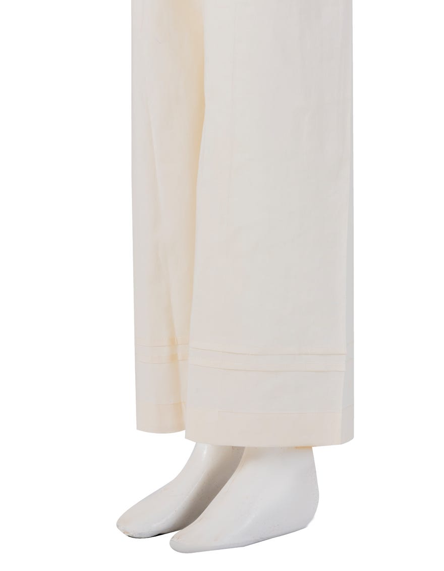 OFF WHITE LAWN BASIC TROUSERS | JJGT-S-JGT-25-4502