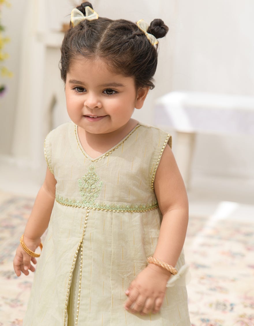 MINT GREEN DOBBY EMBROIDERED 2PC STITCHED