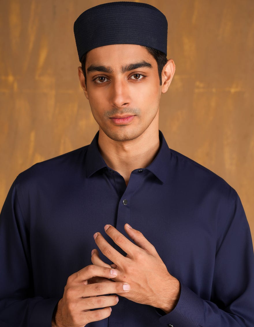 BLUE BLENDED MEN CAP | JJ-CAP-0001-R80