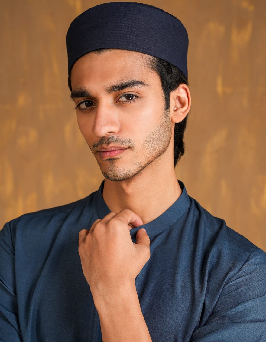 BLUE BLENDED MEN CAP | JJ-CAP-0002-R111