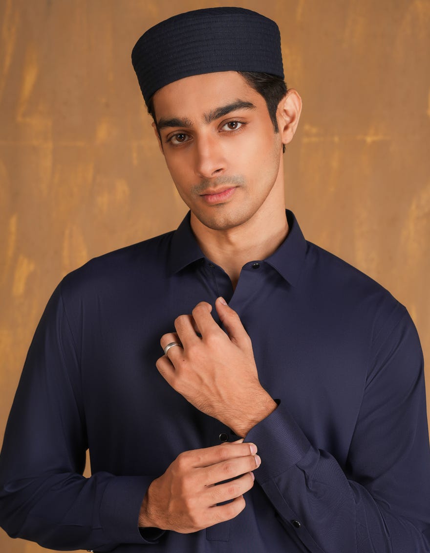 BLUE BLENDED MEN CAPS | JJ-CAP-0026-R21