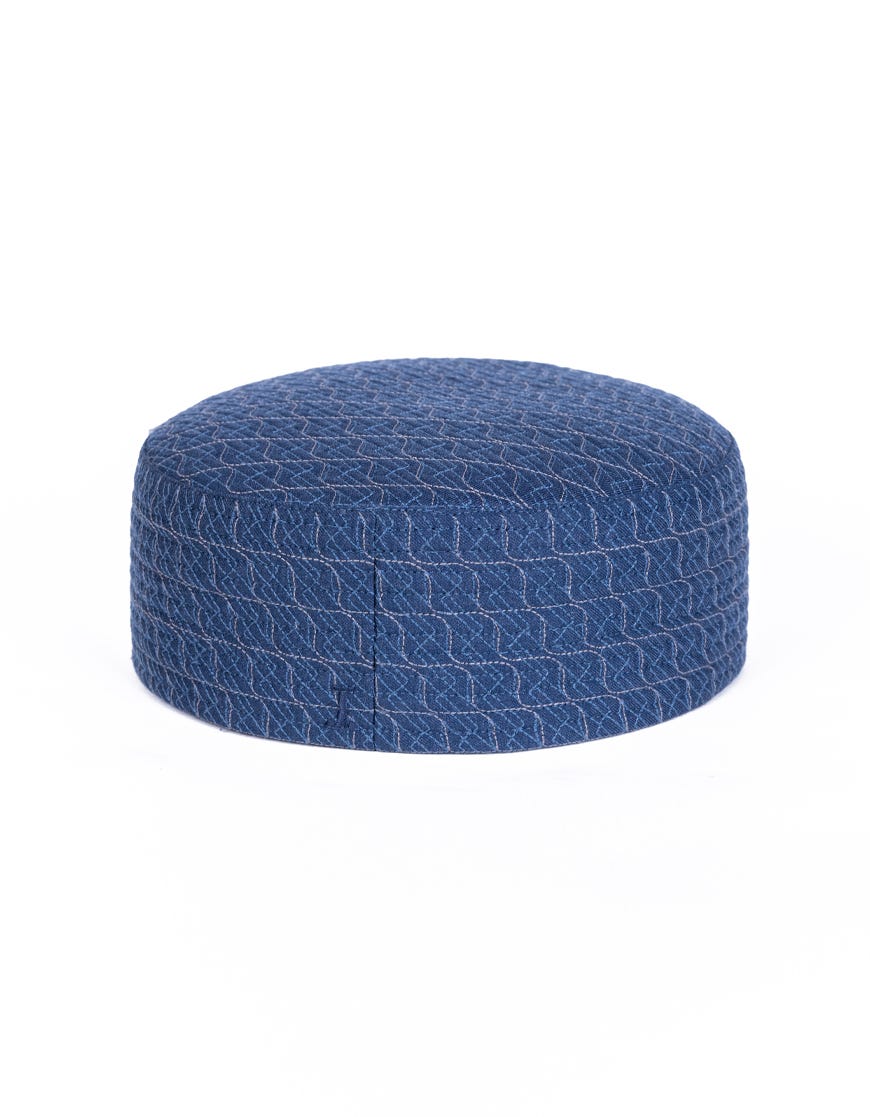 Blue Blended Men Cap | Jj-Cap-0038-R3