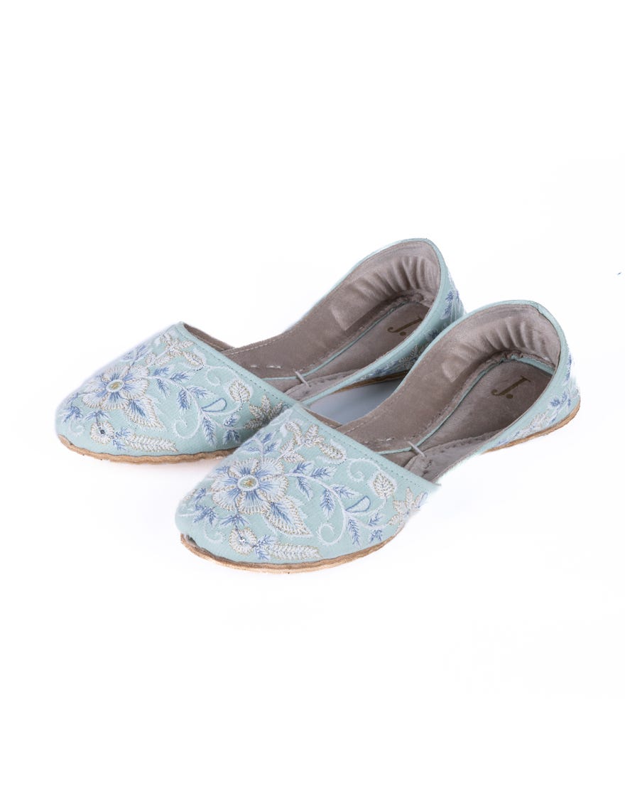 Lilac Raw Silk Khussa | Jj-Lkh-24-320