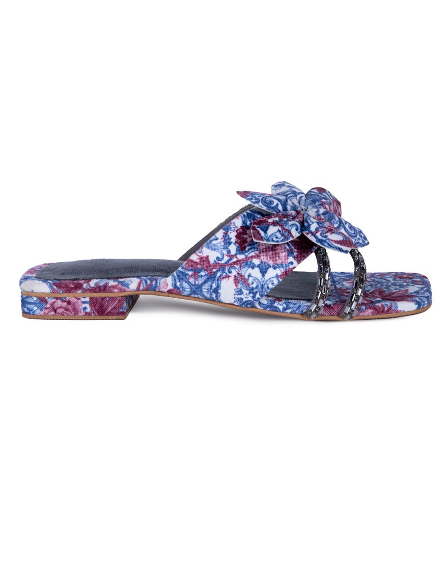 Blue Suede Chappal | Jlfwc-24-1254
