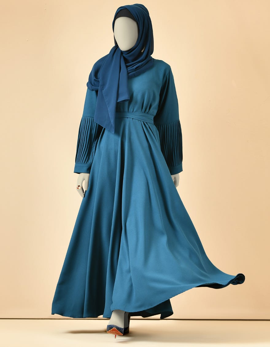 MULTICOLOR CREPE ABAYA | JJAB-22-008