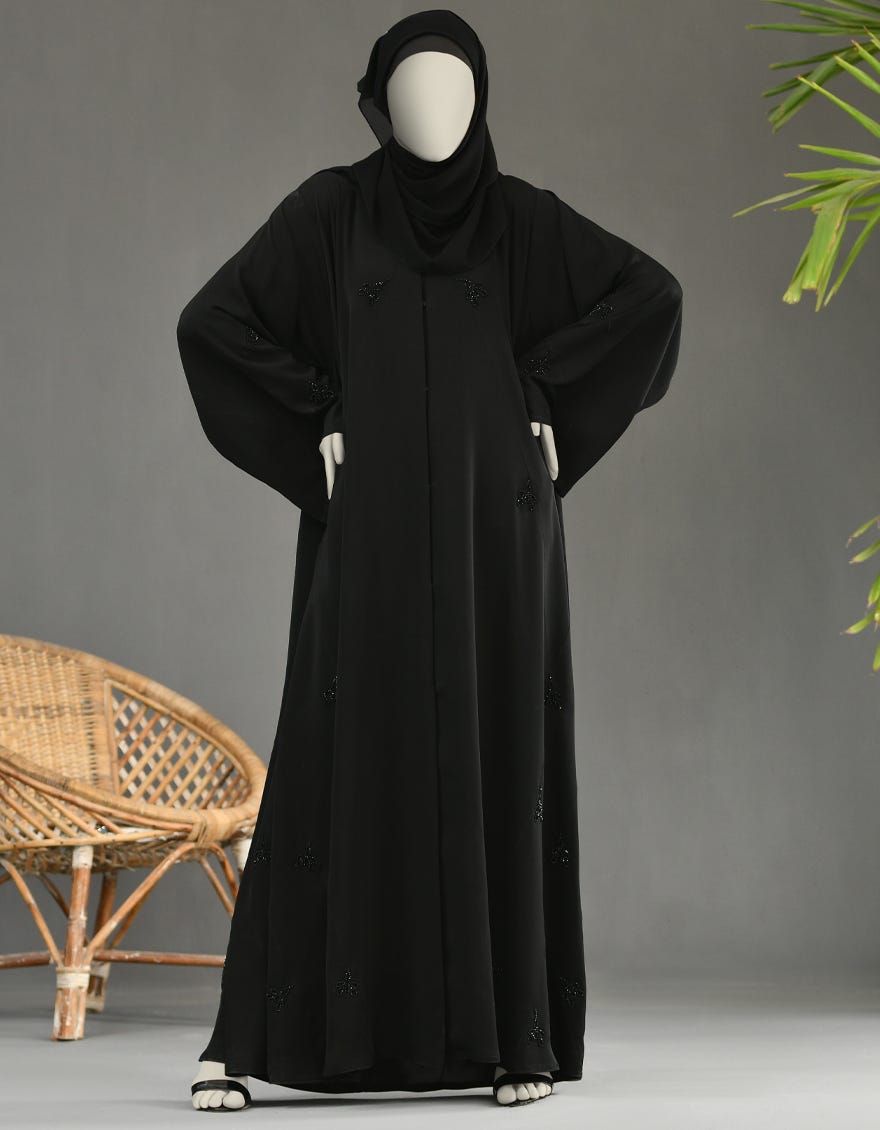 BLACK ABAYA | JJAB-22-039