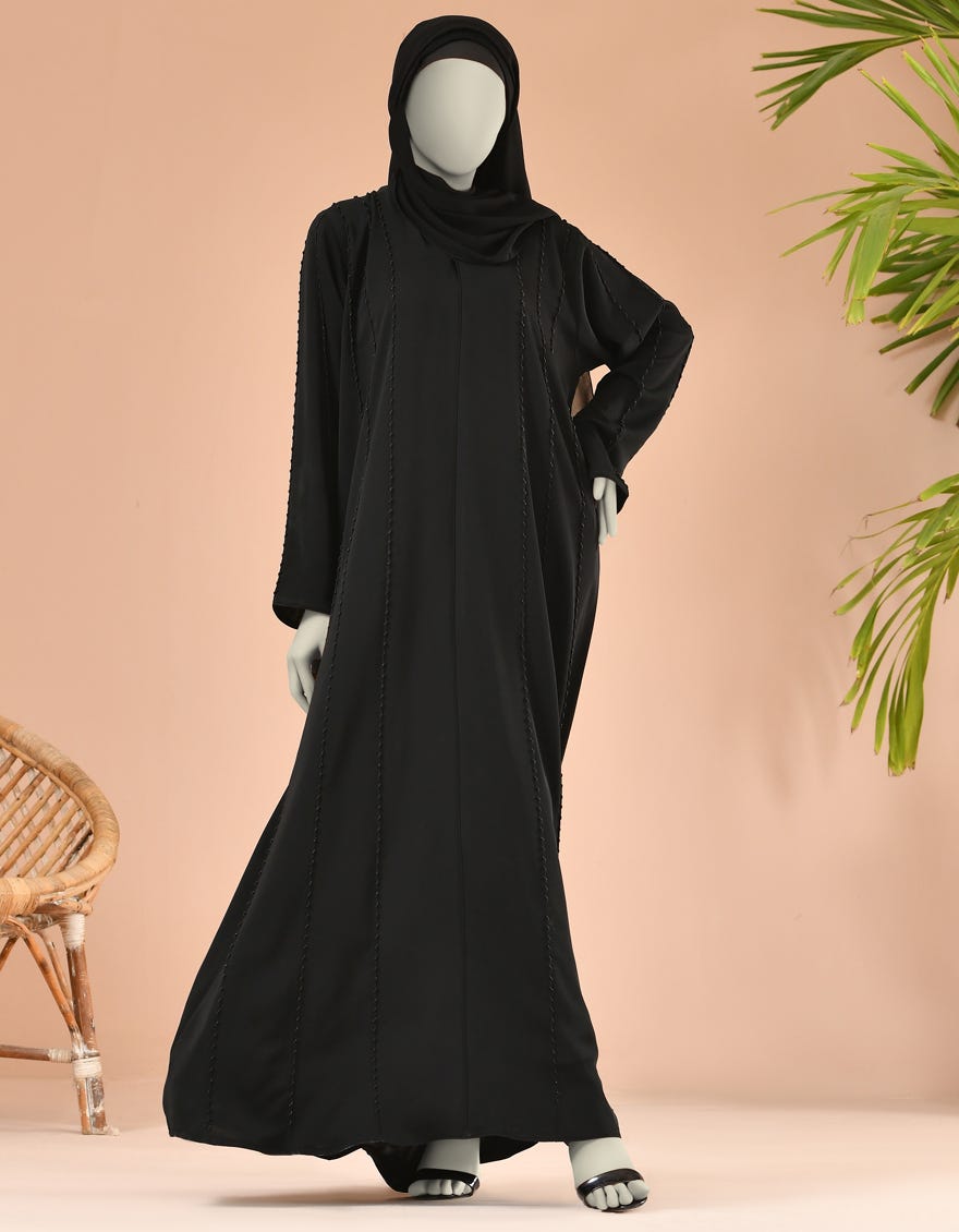BLACK ABAYA | JJAB-22-040